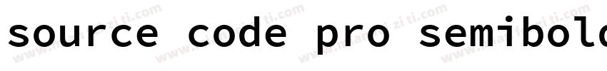 source code pro semibold字体转换